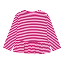 Birkholm Peplum Rib Bluse Baby Lyserød & Flamingo Pink